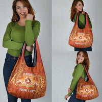 Personalised Tonga Tailulu College Grocery Bag Since 1967 Special Kupesi Pattern Version 1