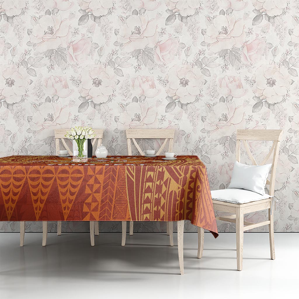 Personalised Tonga Tailulu College Tablecloth Since 1967 Special Kupesi Pattern Version 1