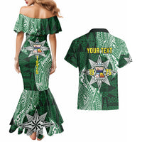 Personalised Tonga Takuilau College Couples Matching Mermaid Dress and Hawaiian Shirt Since 1975 Special Kupesi Pattern
