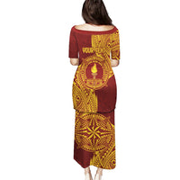 Personalised Tonga Beulah College Puletasi Since 1938 Special Kupesi Pattern