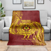 Personalised Tonga High School 77th Anniversary Blanket Special Kupesi Pattern