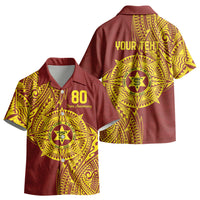 Personalised Tonga High School 80th Anniversary Kid Hawaiian Shirt Special Kupesi Pattern LT9 - Polynesian Pride