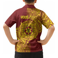 Personalised Tonga High School 80th Anniversary Kid Hawaiian Shirt Special Kupesi Pattern LT9 - Polynesian Pride