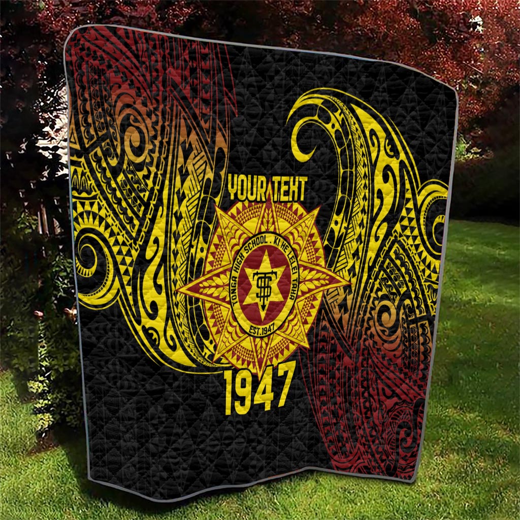Personalised Tonga High School Quilt Since 1947 Special Kupesi Pattern