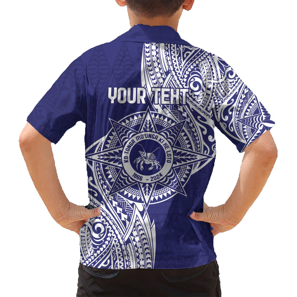 Personalised Tonga Tupou College Tolo 158th Anniversary Family Matching Tank Maxi Dress and Hawaiian Shirt Special Kupesi Pattern LT9 - Polynesian Pride