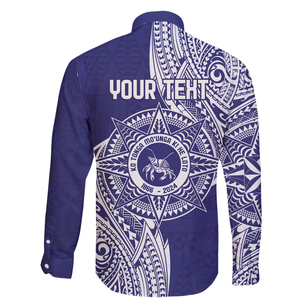 Personalised Tonga Tupou College Tolo 158th Anniversary Family Matching Tank Maxi Dress and Hawaiian Shirt Special Kupesi Pattern LT9 - Polynesian Pride