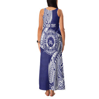 Personalised Tonga Tupou College Tolo 158th Anniversary Family Matching Tank Maxi Dress and Hawaiian Shirt Special Kupesi Pattern LT9 - Polynesian Pride
