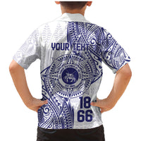 Personalised Tonga Tupou College Tolo Family Matching Mermaid Dress and Hawaiian Shirt Since 1866 Special Kupesi Pattern LT9 - Polynesian Pride