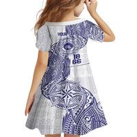 Personalised Tonga Tupou College Tolo Family Matching Short Sleeve Bodycon Dress and Hawaiian Shirt Since 1866 Special Kupesi Pattern LT9 - Polynesian Pride