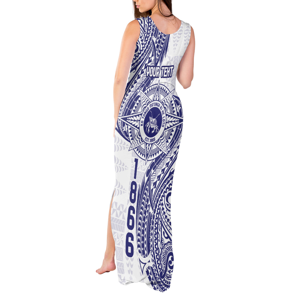 Personalised Tonga Tupou College Tolo Tank Maxi Dress Since 1866 Special Kupesi Pattern