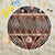 Vintage Bula Fiji Beach Blanket Brown Tapa Masi Motif