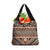 Vintage Bula Fiji Grocery Bag Brown Tapa Masi Motif