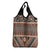 Vintage Bula Fiji Grocery Bag Brown Tapa Masi Motif