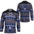 Vintage Bula Fiji Hockey Jersey Prussian Blue Tapa Masi Motif - Polynesian Pride