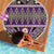 Vintage Bula Fiji Beach Blanket Purple Tapa Masi Motif