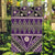Vintage Bula Fiji Garden Flag Purple Tapa Masi Motif