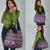 Vintage Bula Fiji Grocery Bag Purple Tapa Masi Motif