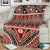 Vintage Bula Fiji Blanket Red Tapa Masi Motif