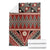Vintage Bula Fiji Blanket Red Tapa Masi Motif