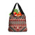 Vintage Bula Fiji Grocery Bag Red Tapa Masi Motif