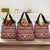 Vintage Bula Fiji Grocery Bag Red Tapa Masi Motif