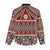 Vintage Bula Fiji Women Casual Shirt Red Tapa Masi Motif