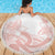 Polynesian Tribal Plumeria Lotu Tamaiti Beach Blanket Pastel Blush - Polynesian Pride