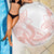 Polynesian Tribal Plumeria Lotu Tamaiti Beach Blanket Pastel Blush - Polynesian Pride