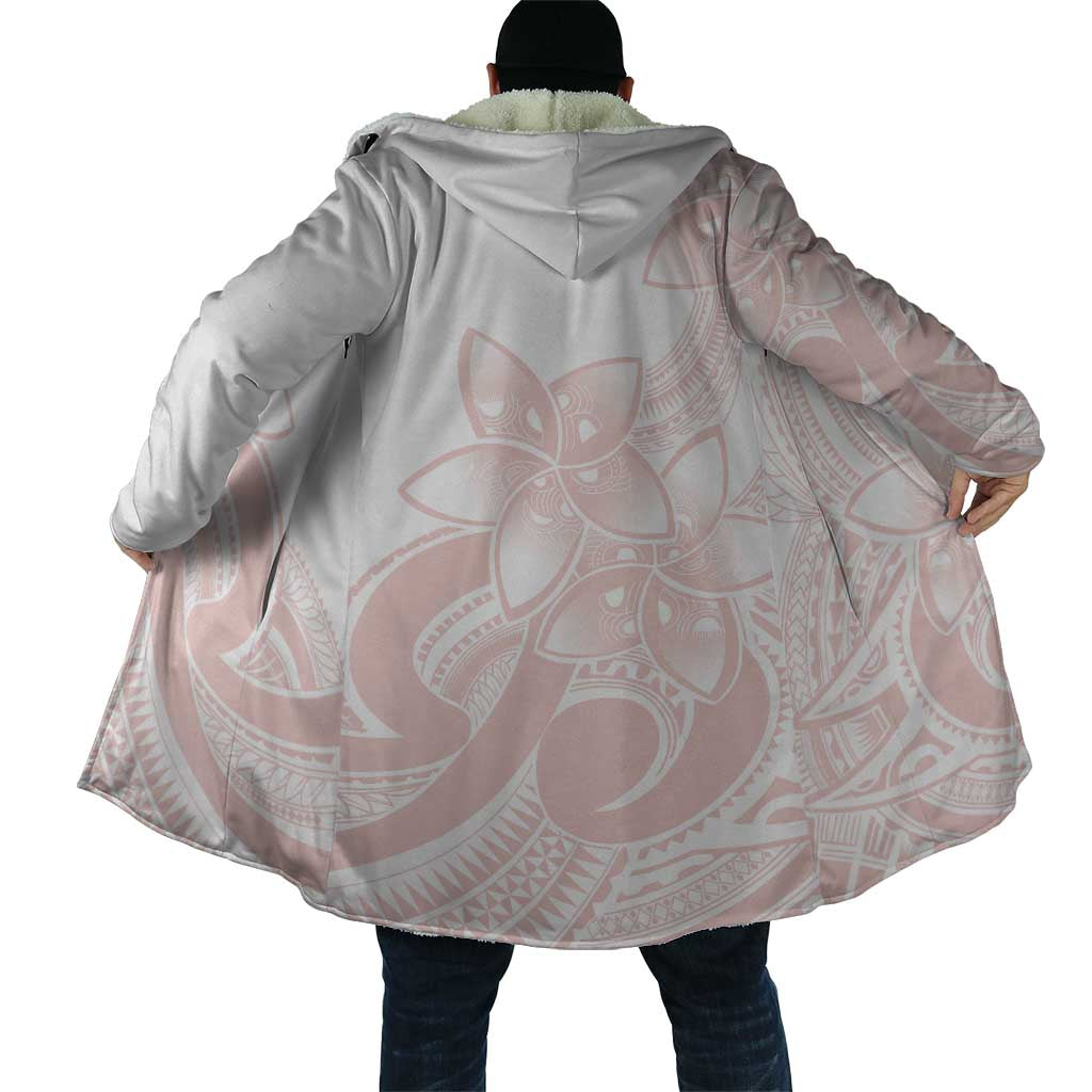 Polynesian Tribal Plumeria Lotu Tamaiti Cloak Pastel Blush - Polynesian Pride