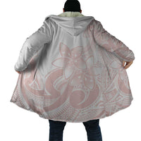 Polynesian Tribal Plumeria Lotu Tamaiti Cloak Pastel Blush - Polynesian Pride