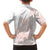 Polynesian Tribal Plumeria Lotu Tamaiti Family Matching Long Sleeve Bodycon Dress and Hawaiian Shirt Pastel Blush - Polynesian Pride