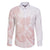 Polynesian Tribal Plumeria Lotu Tamaiti Family Matching Long Sleeve Bodycon Dress and Hawaiian Shirt Pastel Blush - Polynesian Pride