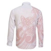 Polynesian Tribal Plumeria Lotu Tamaiti Family Matching Off Shoulder Short Dress and Hawaiian Shirt Pastel Blush LT9 - Polynesian Pride