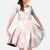 Polynesian Tribal Plumeria Lotu Tamaiti Kid Short Sleeve Dress Pastel Blush - Polynesian Pride