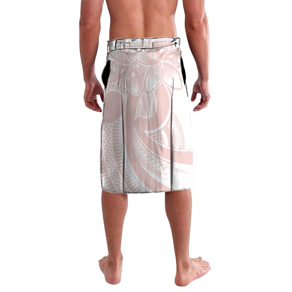 Polynesian Tribal Plumeria Lotu Tamaiti Lavalava Pastel Blush - Polynesian Pride