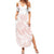 Polynesian Tribal Plumeria Lotu Tamaiti Summer Maxi Dress Pastel Blush - Polynesian Pride