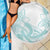 Polynesian Tribal Plumeria Lotu Tamaiti Beach Blanket Pastel Cyan - Polynesian Pride