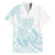 Polynesian Tribal Plumeria Lotu Tamaiti Family Matching Puletasi and Hawaiian Shirt Pastel Cyan - Polynesian Pride