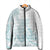 Polynesian Tribal Plumeria Lotu Tamaiti Padded Jacket Pastel Cyan - Polynesian Pride