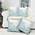 Polynesian Tribal Plumeria Lotu Tamaiti Pillow Cover Pastel Cyan - Polynesian Pride