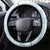 Polynesian Tribal Plumeria Lotu Tamaiti Steering Wheel Cover Pastel Cyan - Polynesian Pride