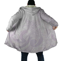 Polynesian Tribal Plumeria Lotu Tamaiti Cloak Pastel Mauve - Polynesian Pride