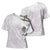 Polynesian Tribal Plumeria Lotu Tamaiti Cross Shoulder Shirt Pastel Mauve - Polynesian Pride
