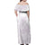 Polynesian Tribal Plumeria Lotu Tamaiti Family Matching Off Shoulder Maxi Dress and Hawaiian Shirt Pastel Mauve - Polynesian Pride