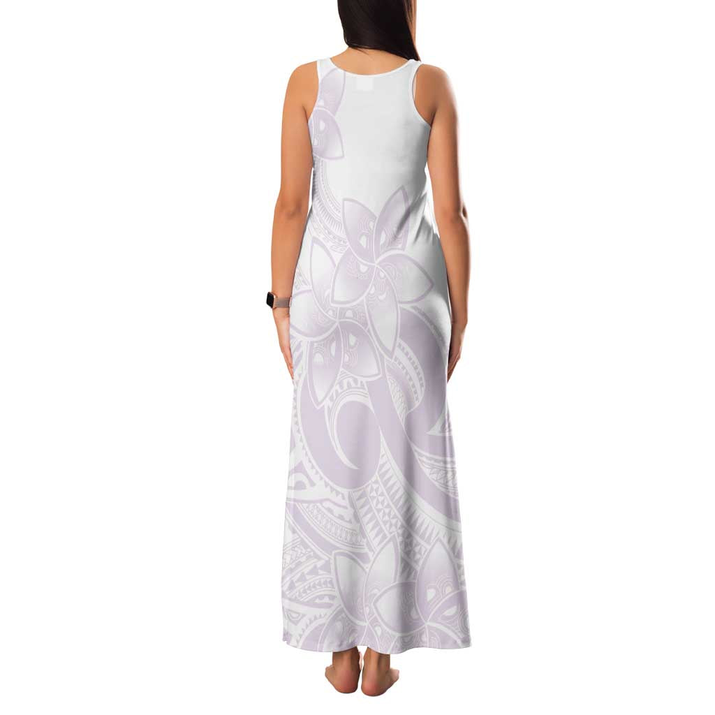 Polynesian Tribal Plumeria Lotu Tamaiti Family Matching Tank Maxi Dress and Hawaiian Shirt Pastel Mauve LT9 - Polynesian Pride