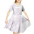 Polynesian Tribal Plumeria Lotu Tamaiti Kid Short Sleeve Dress Pastel Mauve - Polynesian Pride