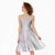 Polynesian Tribal Plumeria Lotu Tamaiti Midi Dress Pastel Mauve - Polynesian Pride