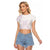 Polynesian Tribal Plumeria Lotu Tamaiti Raglan Cropped T Shirt Pastel Mauve - Polynesian Pride