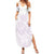 Polynesian Tribal Plumeria Lotu Tamaiti Summer Maxi Dress Pastel Mauve - Polynesian Pride