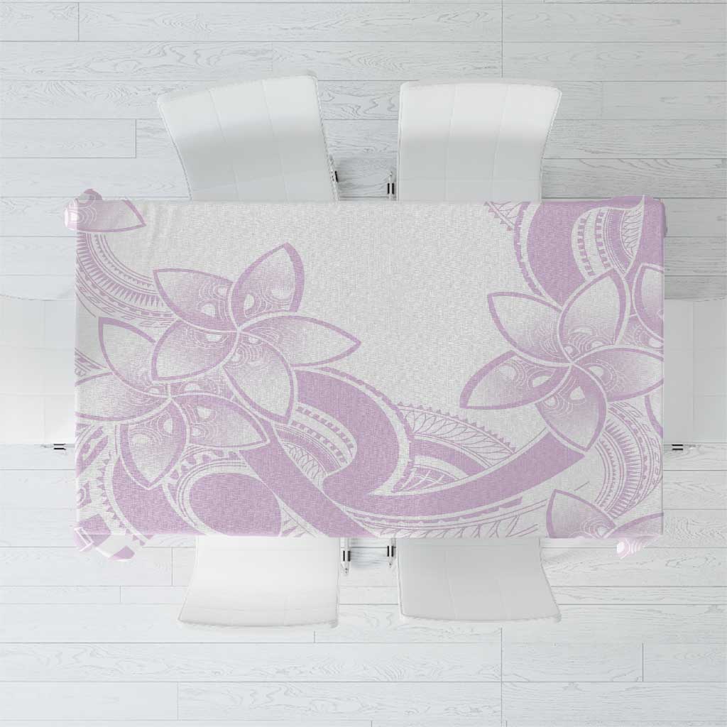 Polynesian Tribal Plumeria Lotu Tamaiti Tablecloth Pastel Mauve LT9 Mauve - Polynesian Pride